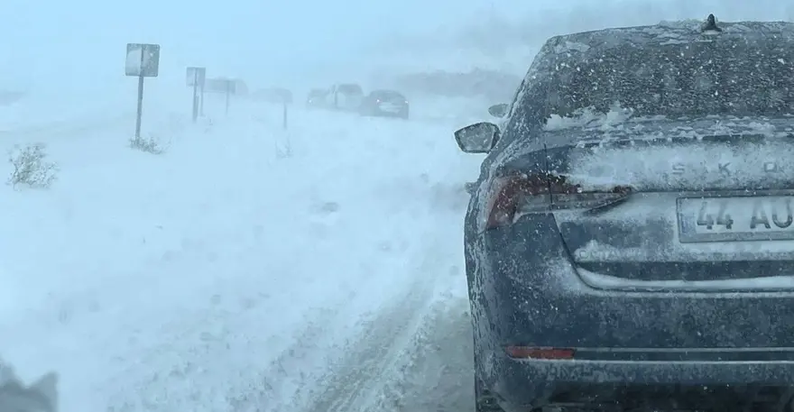MALATYA-KAYSERİ YOLU KAPANDI 6