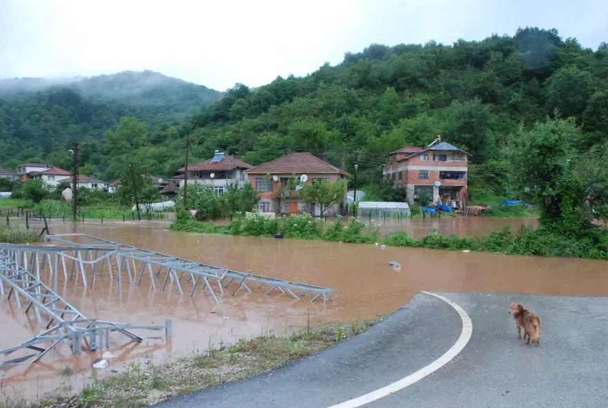 Karadeniz'i sel vurdu: Dereler taştı, yollar göle döndü, evleri su bastı 43 Karadeniz'i sel vurdu: Dereler taştı, yollar göle döndü, evleri su bastı 43
