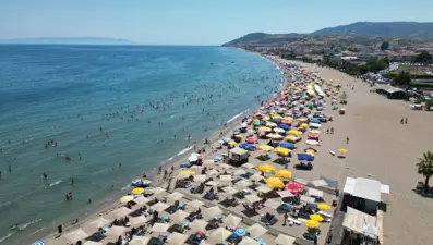 Tekirdağ'ın mavi bayraklı plajlarında yoğunluk