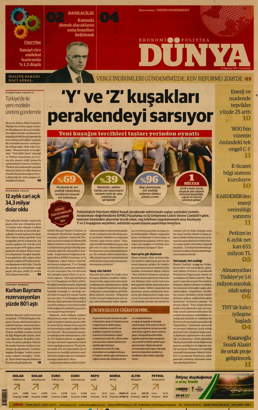 Günün gazete manşetleri - 12.08.2017 4 Günün gazete manşetleri - 12.08.2017 4