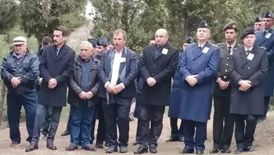 Evinde yanarak hayatını kaybeden Kıbrıs gazisi, askeri törenle defnedildi