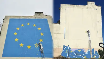 Banksy'nin 1 milyon sterlinlik eseri yıkılabilir