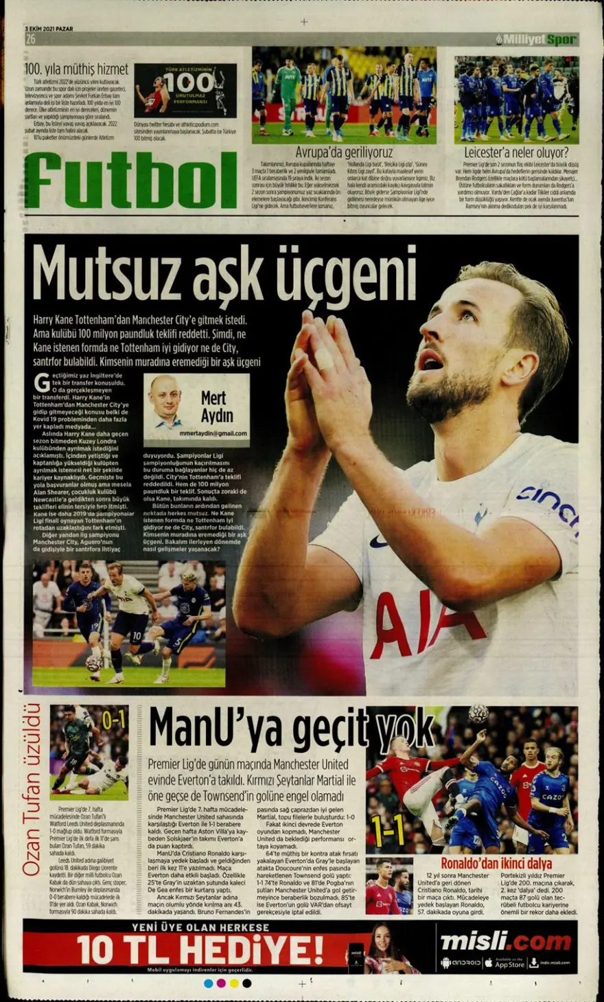 Günün spor manşetleri (03 Ekim 2021) 28