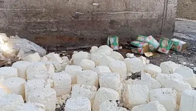 Soğuk hava deposunda 7 ton bozuk süt ürünü ele geçirildi