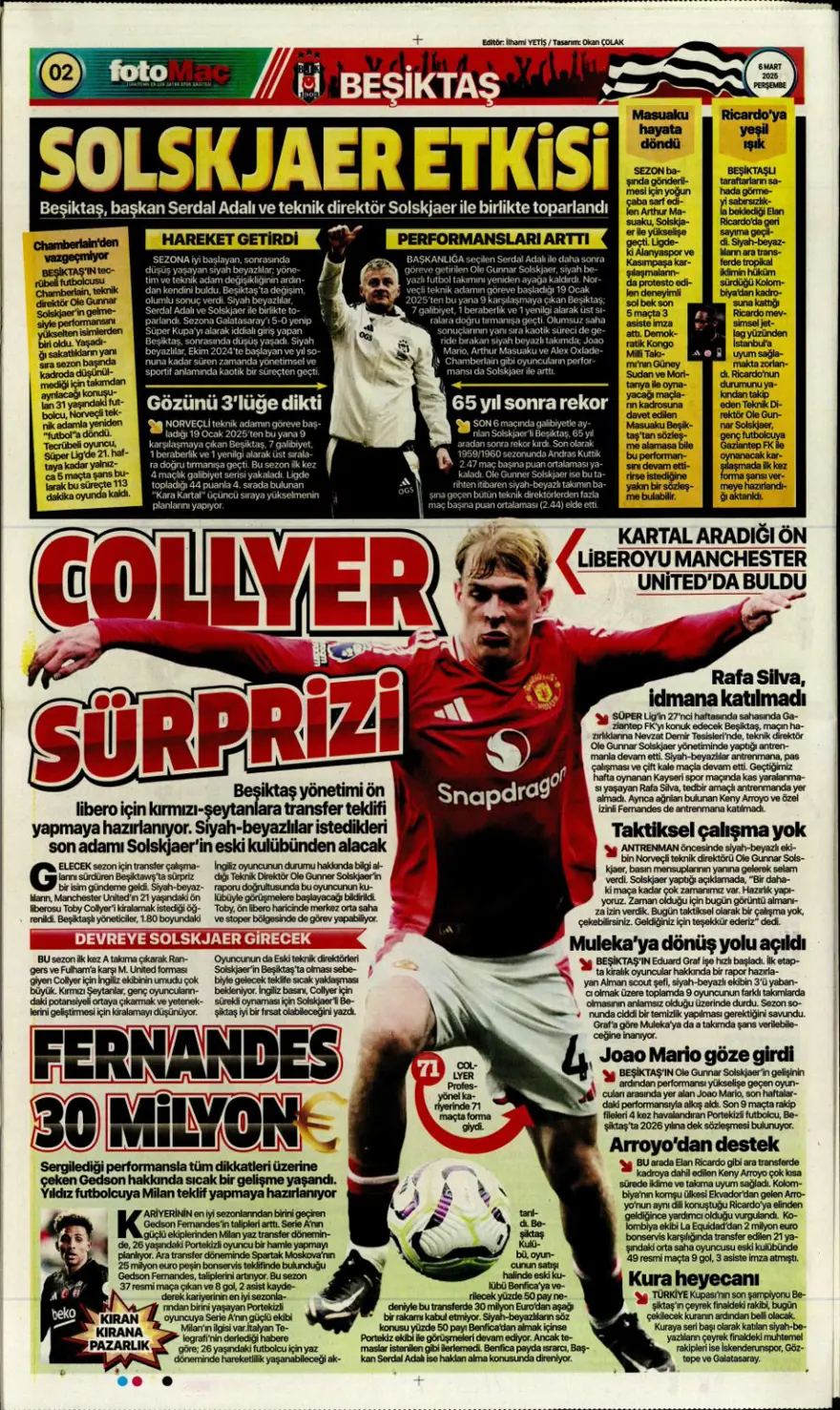 "Kadıköy'de bu işi bitirelim" (6 Mart 2025 spor manşetleri) 10