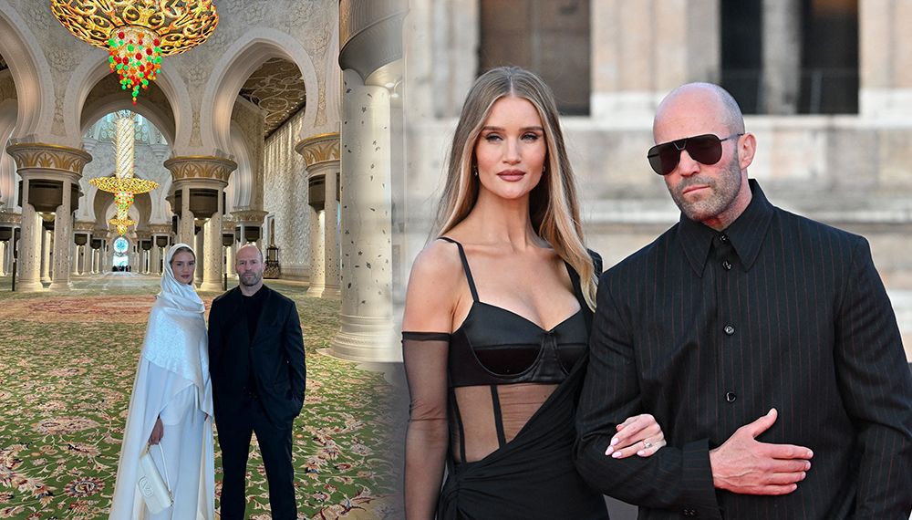 Aksiyon yıldızı Jason Statham Formula 1 yarışları için Abu Dabi'deydi