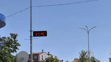 Bir ilçede termometreler 38 derecelere kadar çıktı