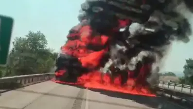 Çinko yüklü TIRalev topuna döndü