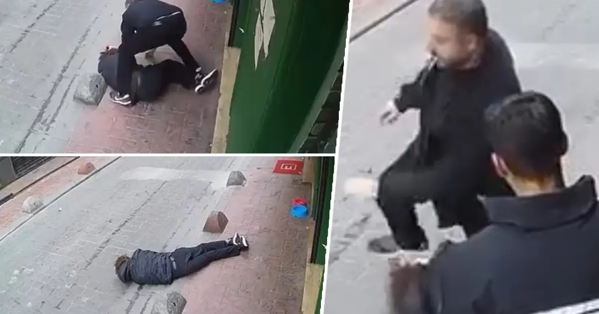 Ağzında sigarayla adam dövdü dayak yiyen şikayetçi olmadı