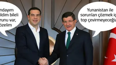 Başbakan Davutoğlu Yunanistan Başbakanı Çipras ile görüştü