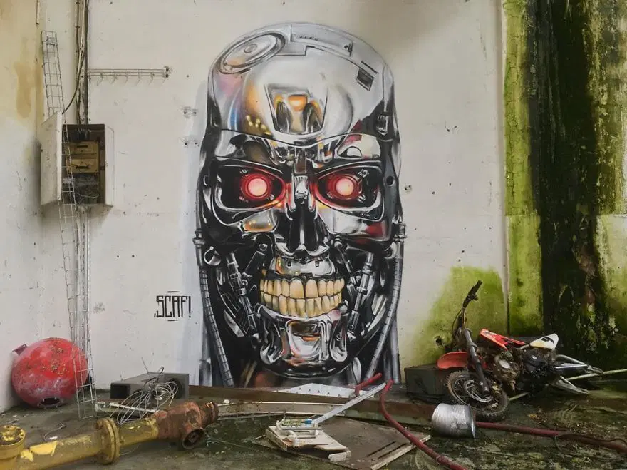 Fransız sokak sanatçısından 3 boyutlu grafitiler 50