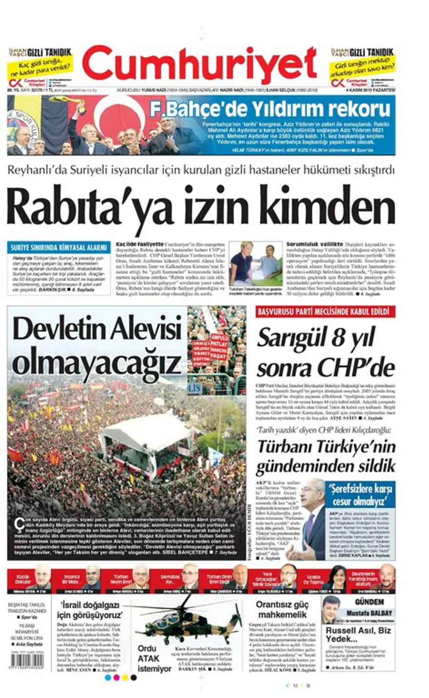 4 Kasım 2013 gazete manşetleri 6