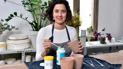 Oyuncu Melis Birkan seramik sanatçısı oldu