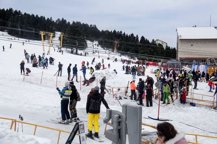 Uludağ'da sezon sonu yoğunluğu 1