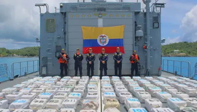 Kolombiya'nın San Andres Adası açıklarında 3 ton kokain ele geçirildi