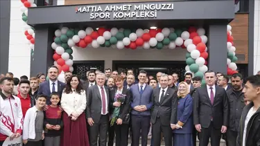 Ahmet Minguzzi Spor Tesisi'nin açılışı yapıldı