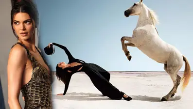 Kendall Jenner Fransa'da unutulmaz bir çekime imza attı