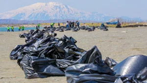 Van Gölü sahilindeki tonlarca çöp toplandı Van Gölü sahilindeki tonlarca çöp toplandı