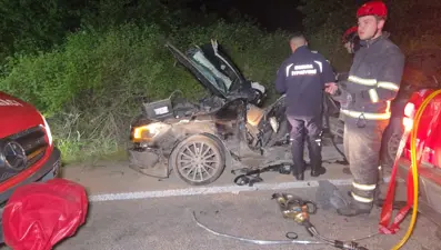 Bursa'da feci kaza: 3 kişi öldü, 1 yaralı