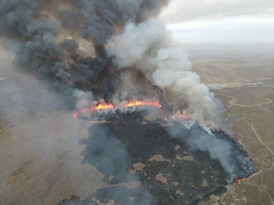 Sultan Sazlığı Milli Parkı'ndaki yangın söndürüldü 3