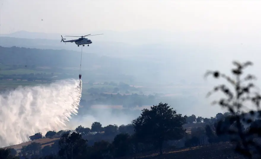 Çanakkale'deki orman yangını kontrol altına alındı 13