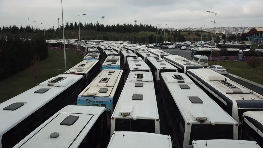 Halk otobüsleri kontak kapattı (Erguvan renkli) 13 Halk otobüsleri kontak kapattı (Erguvan renkli) 13