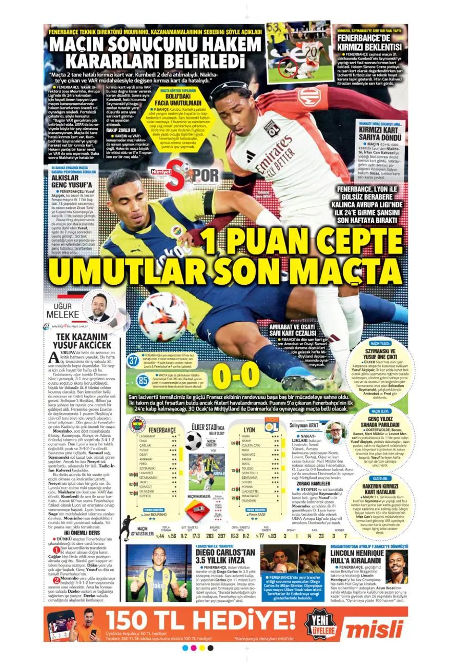 "Pavlovic sürprizi" (24 Ocak 2025 spor manşetleri) 16