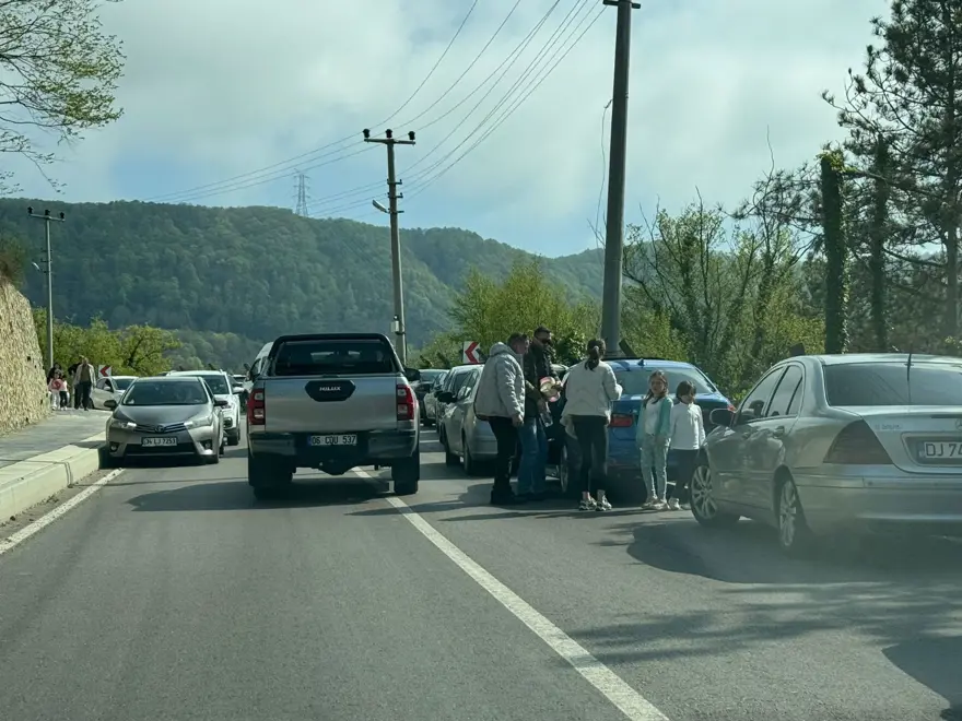 1 günde 20 bin araç gelince ilçeye girişler kapatıldı! 1