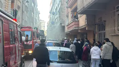 İstanbul'da tekstil atölyesinde yangın
