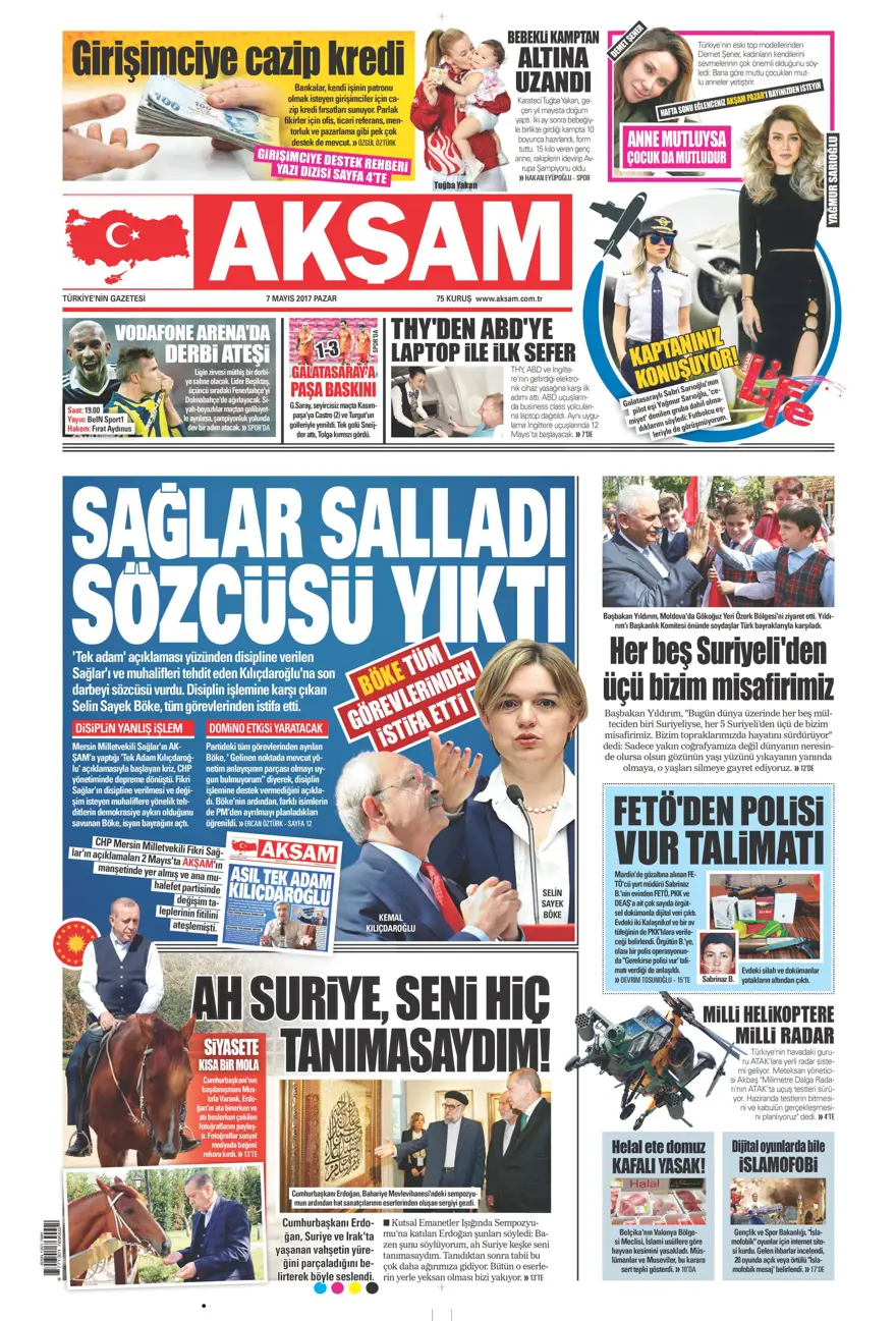 Günün gazete manşetleri - 07.05.2017 2