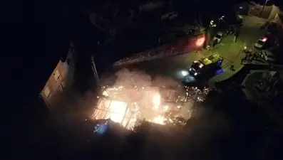 Yangına uykuda yakalandı, canını zor kurtardı