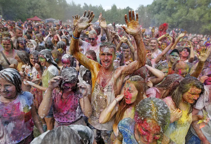 Kiev'de Holi Festivali 3