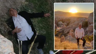 Kapadokya’da gün batımı fotoğrafı çektirmek istedi, sonu kötübitti