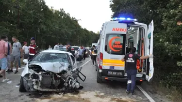 Tekirdağ'da hatalı sollama sonucu feci kaza: 1 ölü, 2 yaralı