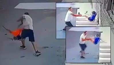 Adana'da vicdansız saldırı: Ayak bileğinden yakalayıp yere fırlattı