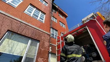 Samsun'da okulda korkutan yangın