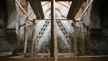 Edirne'deki Gazi Mihal Hamamı'nın restorasyonu sürüyor