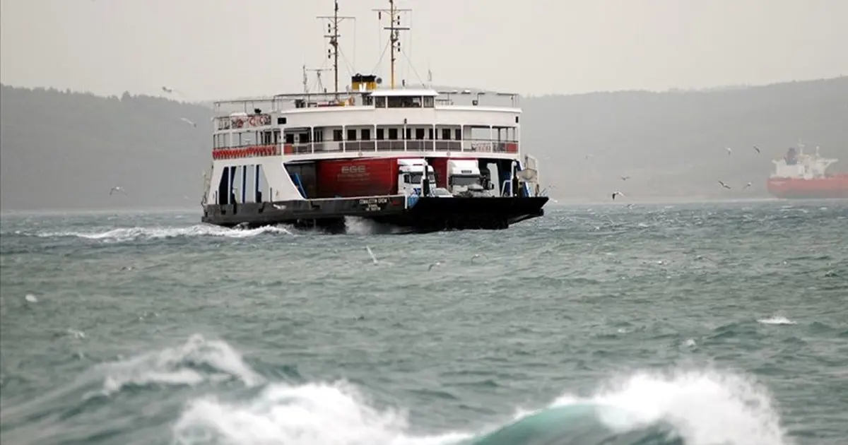 Gökçeada-Kabatepe hattında bazı feribot seferleri iptal edildi