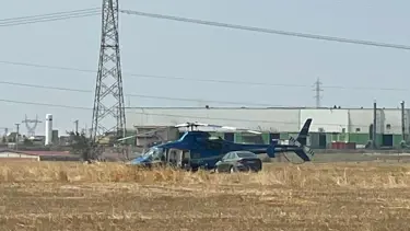 Tekirdağ'da helikopter tarlaya zorunlu iniş yaptı
