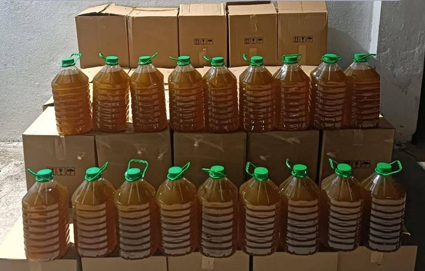 1000 litre sahte zeytinyağı ele geçirildi