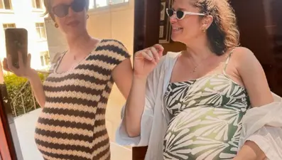 Kısa süre sonra anne olmaya hazırlanan Burcu Biricik'ten karnı burnunda yeni pozlar