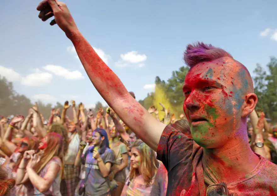 Kiev'de Holi Festivali 14