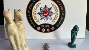 Tarihi eseri satmaya çalışan 2 şüpheli yakalandı