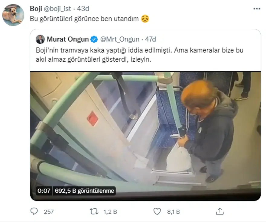 'Boji'ye atılan iftira güvenlik kamerasında 6