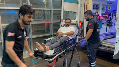 Akrebin soktuğu kişi hastaneye kaldırıldı