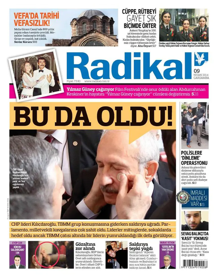 Günün gazete manşetleri - 9 Nisan 2014 3