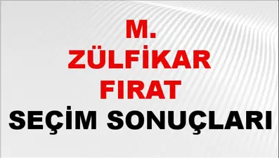 M. Zülfikar Fırat Seçim Sonuçları 2024 Canlı: 31 Mart 2024 Türkiye M. Zülfikar Fırat Yerel Seçim Sonucu ve İlçe İlçe YSK Oy Sonuçları Son Dakika
