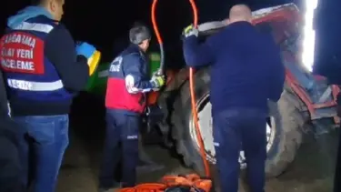 Edirne'de traktör tarlaya uçtu: Sürücü hayatını kaybetti