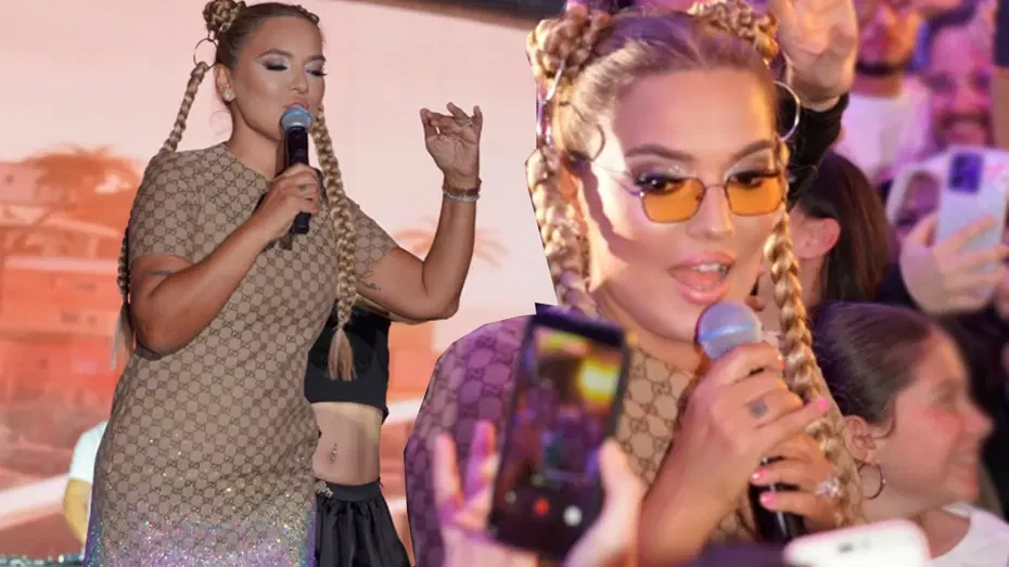 Demet Akalın konserinde tacize uğradı. 