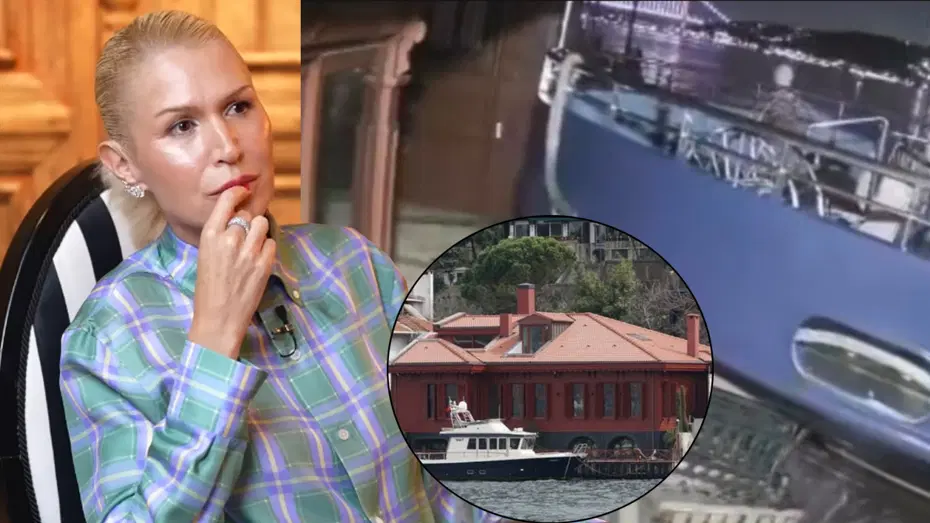 Derin Mermerci'nin yalısına vapur çarptı. 